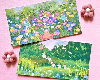 Garden Play Date print set | Set of 2