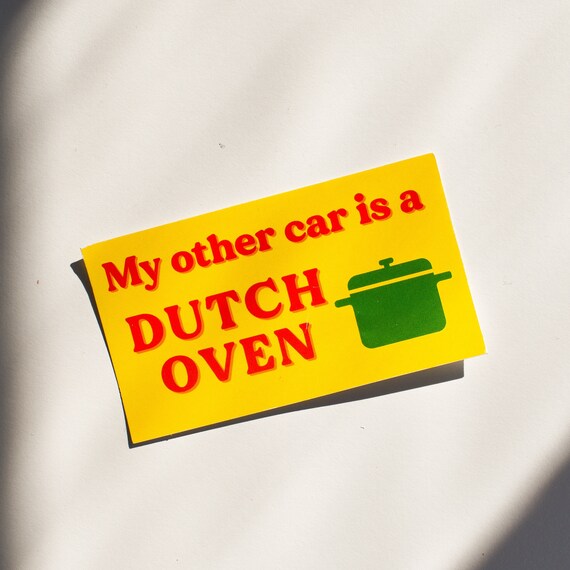 My Other Car is a Dutch Oven Sticker /// For Foodies Cooks Etsy