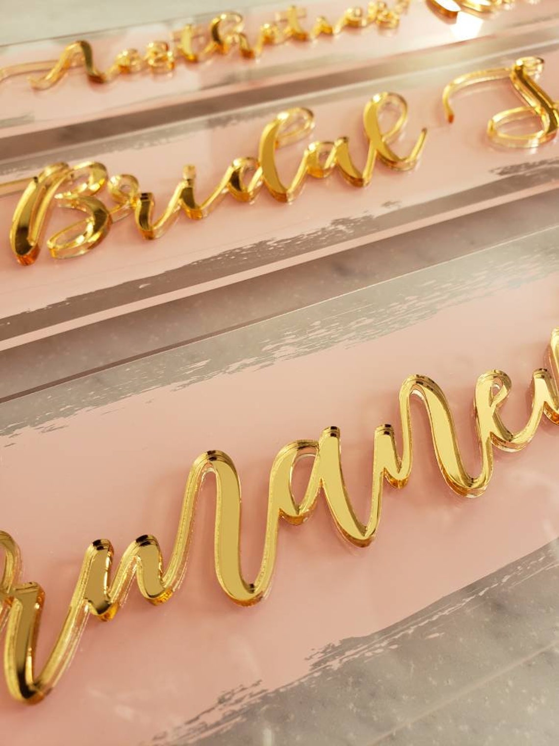 Mirror Acrylic Personalized Wall Sign Plaque Letters Custom Etsy