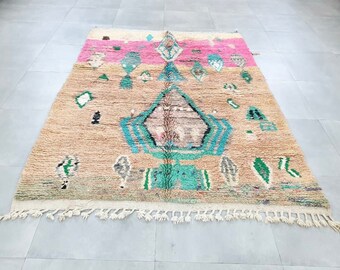 VINTAGE BOUJAAD RUG , Vintage Marokkaans tapijt , Marokkaans tapijt , vintage Marokkaans tapijt , handgemaakt tapijt , marokkaans tapijt