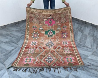 Amazing Moroccan Rug, Abstract Rug, area Rug, Hand knotted Rug, bohemian rug