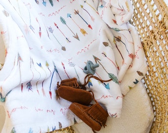 Raising Arrows-Biblical Children's Blankets-An Arrow In Our Quiver-Psalms 127:3-5-Christian Baby/Kids Blanket