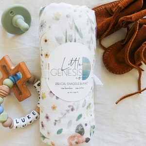 Daughter Of The King Muslin Swaddle-Baby Blanket-Bamboo/Cotton