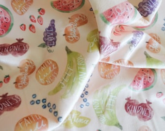 Fruit of the Spirit Blanket-Biblical Children's Blankets-Galatians 5:22-23-Christian Baby/Kids Blanket