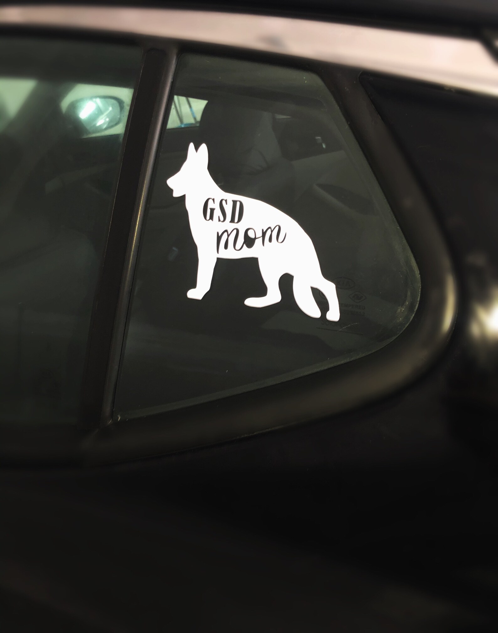 German Shepherd Decal GSD Mom Decal Dog Car Decal Dog Mom Etsy