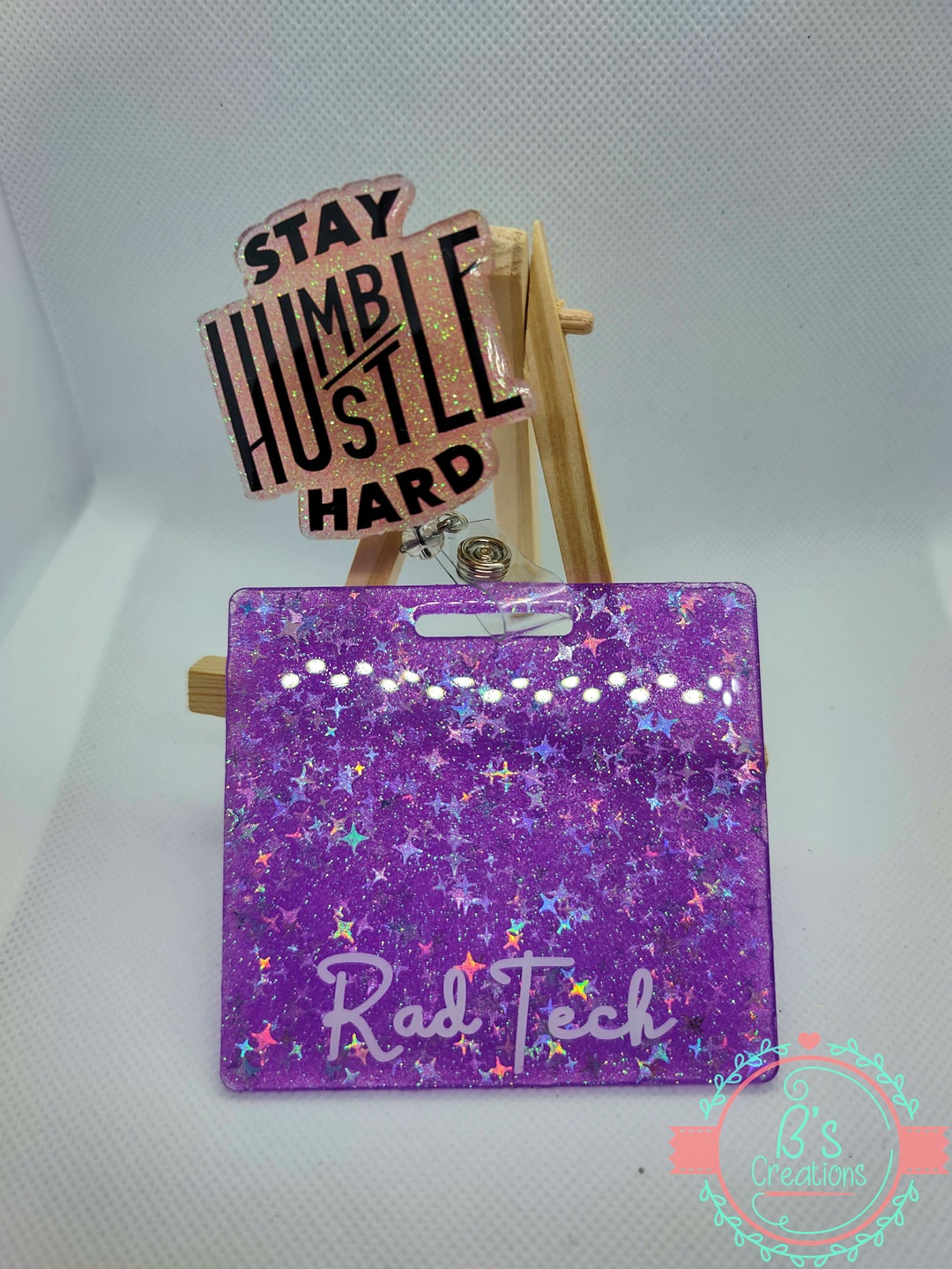 Custom Horizontal Badge Buddy, Badge Buddy Nurse, RN Badge Buddy