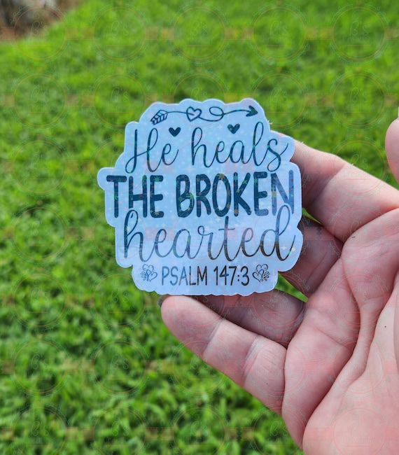 Psalm 147:3 Flexible Magnet, Christian Tumbler Decoration