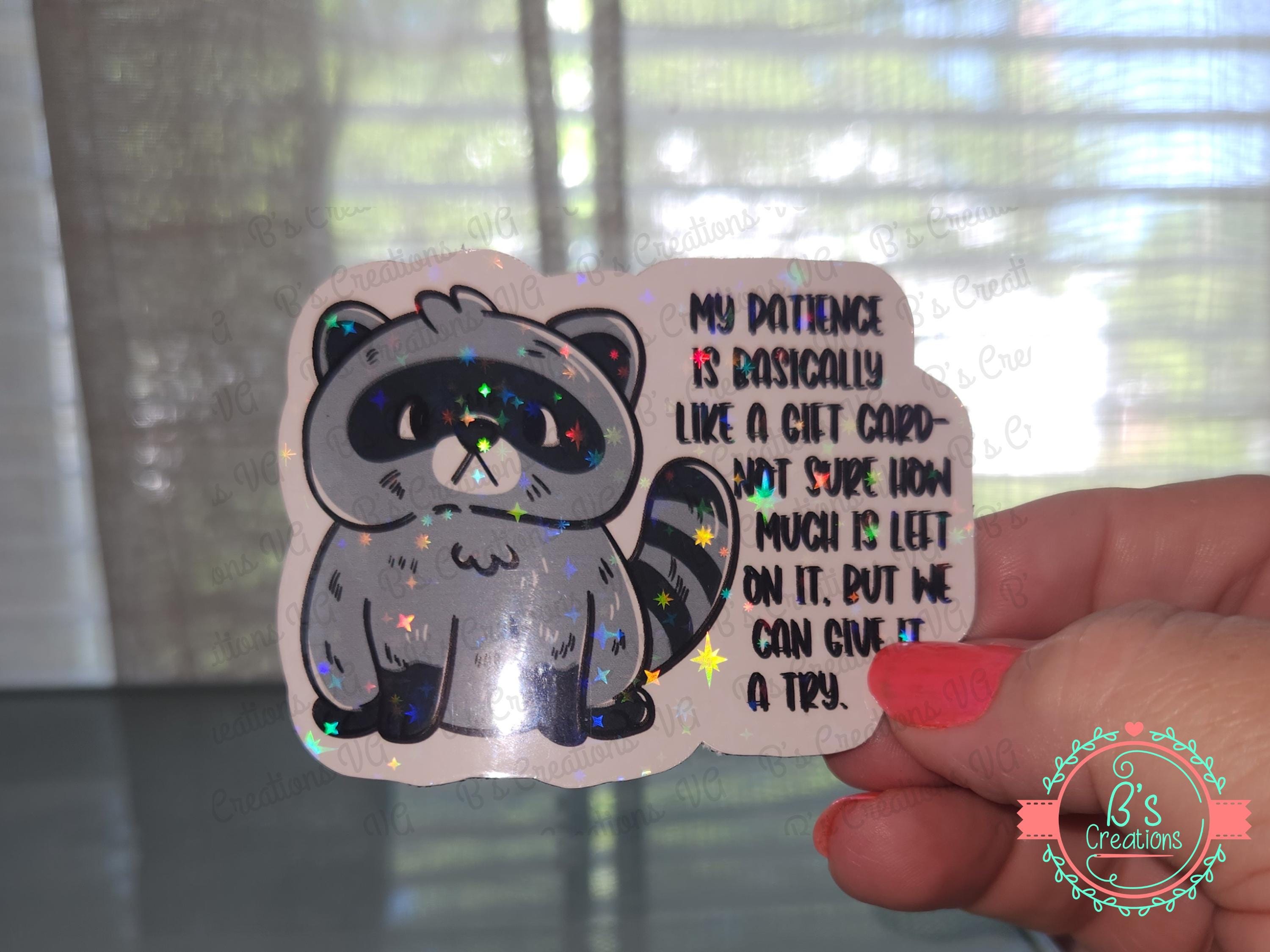 Patience Gift Card Flexible Magnet, Funny Tumbler Cup Decor