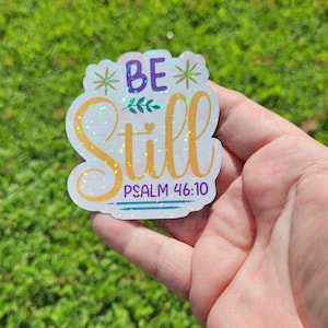 Be Still, Salmo 46:10, imán flexible, vaso de 40 oz, imán de taza, regalo para ti, regalo para ella, regalo para él, religioso