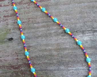 Turquoise Beaded Necklace