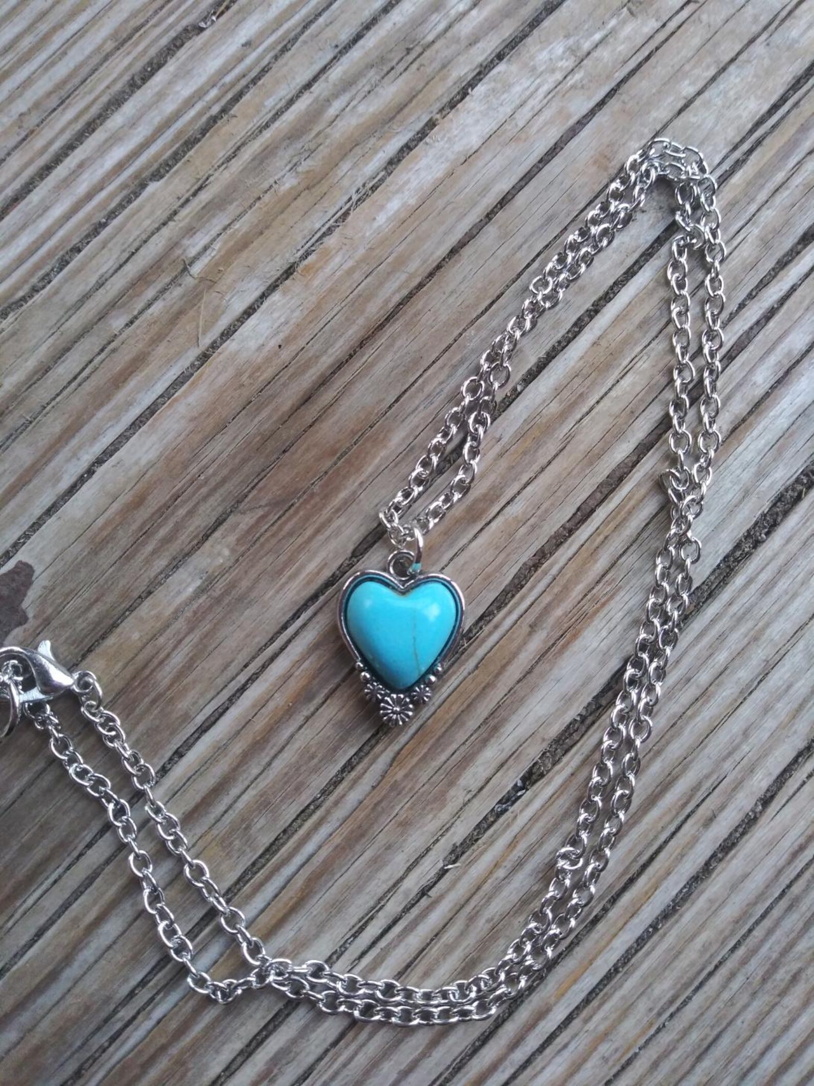 Stone Heart Necklace in Multi main image 0