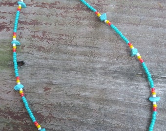 Turquoise Beaded Necklace