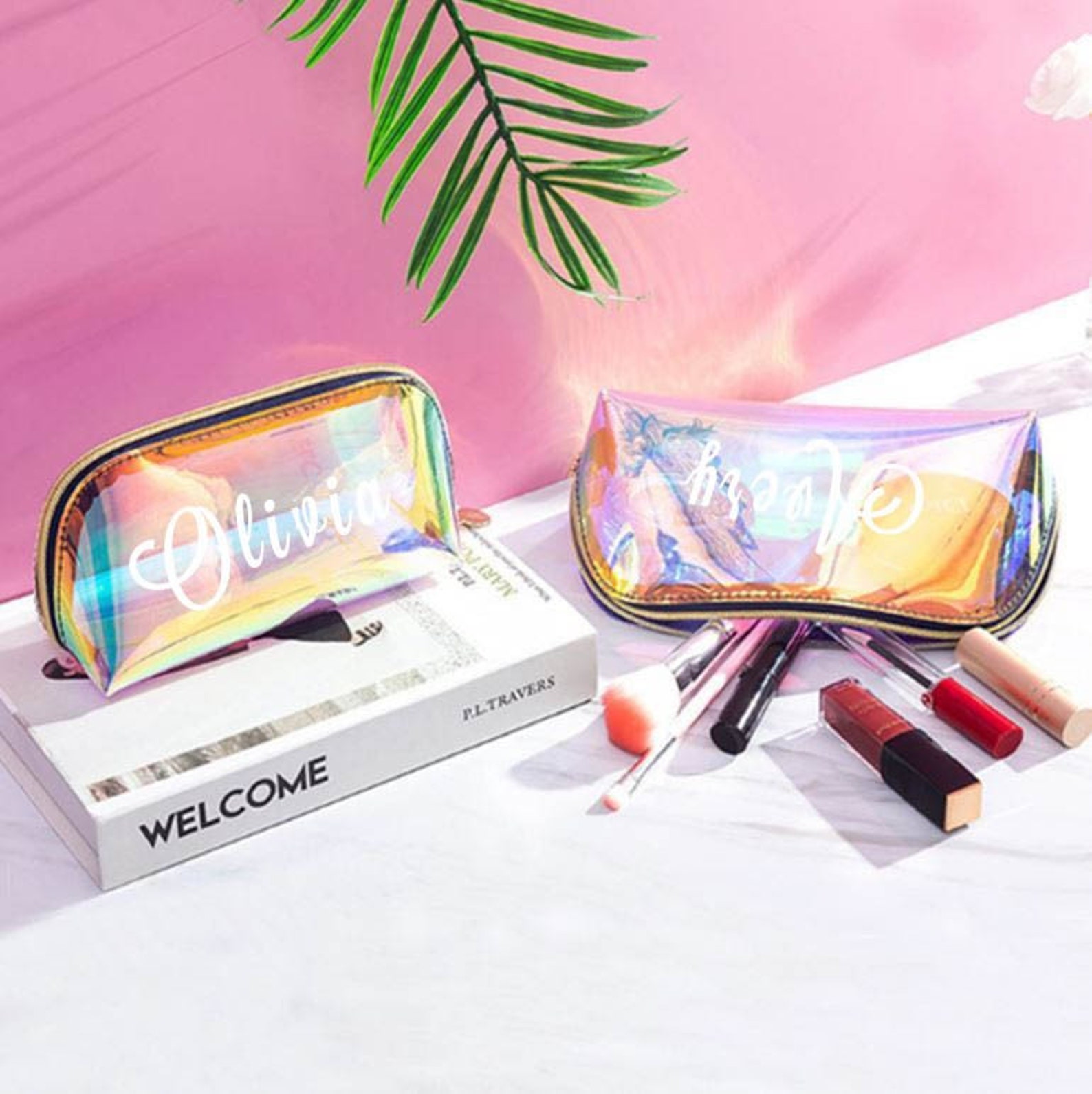 Personalized Clear Makeup Bag Bridesmaids Gifts Bridesmaid Etsy