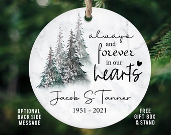 Memorial Ornament, Remembrance gift, Personalized Memorial Gift, Sentimental gift, Sympathy Gift, Celebration of life, funeral memorial,