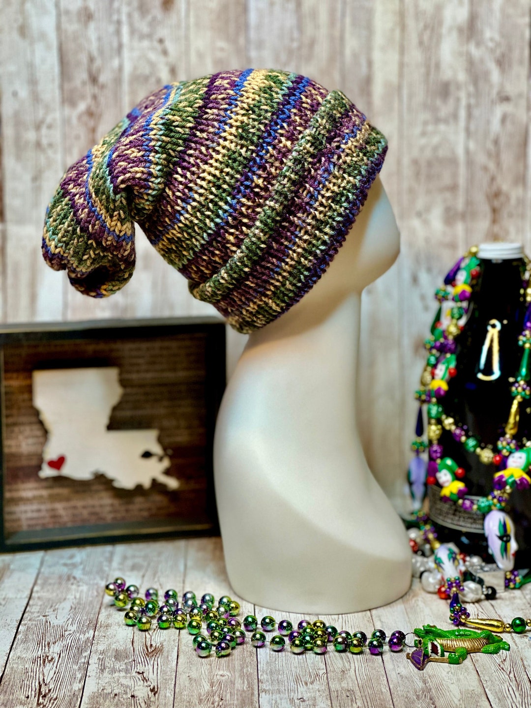 mardi gras floppy hat