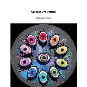 Crochet Eye Pattern/ Evil Eye Crochet Pattern/  Third Eye Crochet Pattern/ Witchy Crochet Pattern/ Cute Crochet Paatern
