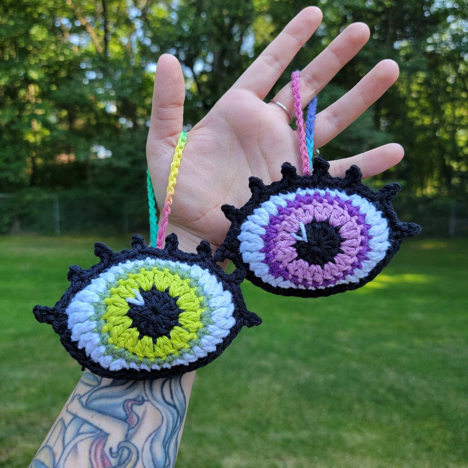 Crochet Eye Pattern/ Evil Eye Crochet Pattern/ Third Eye Etsy España