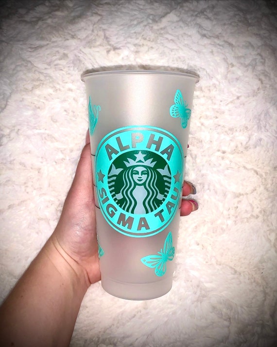 Sorority and Butterfly Reusable SB Cup With Custom Name - Etsy