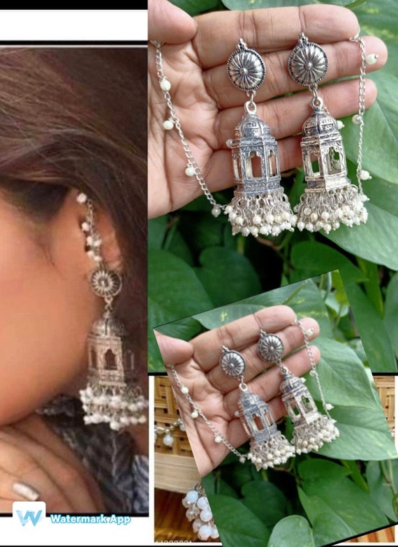 The Meghaja Silver Earrings - buy latest Earrings designs online at best  price — KO Jewellery