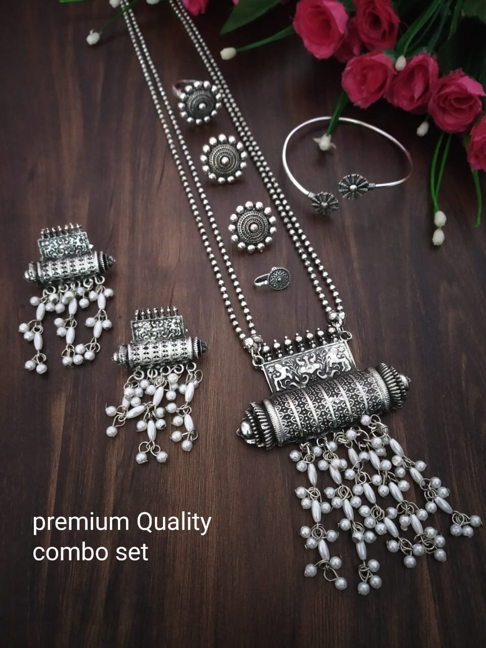 Designer German Silver Oxidized 