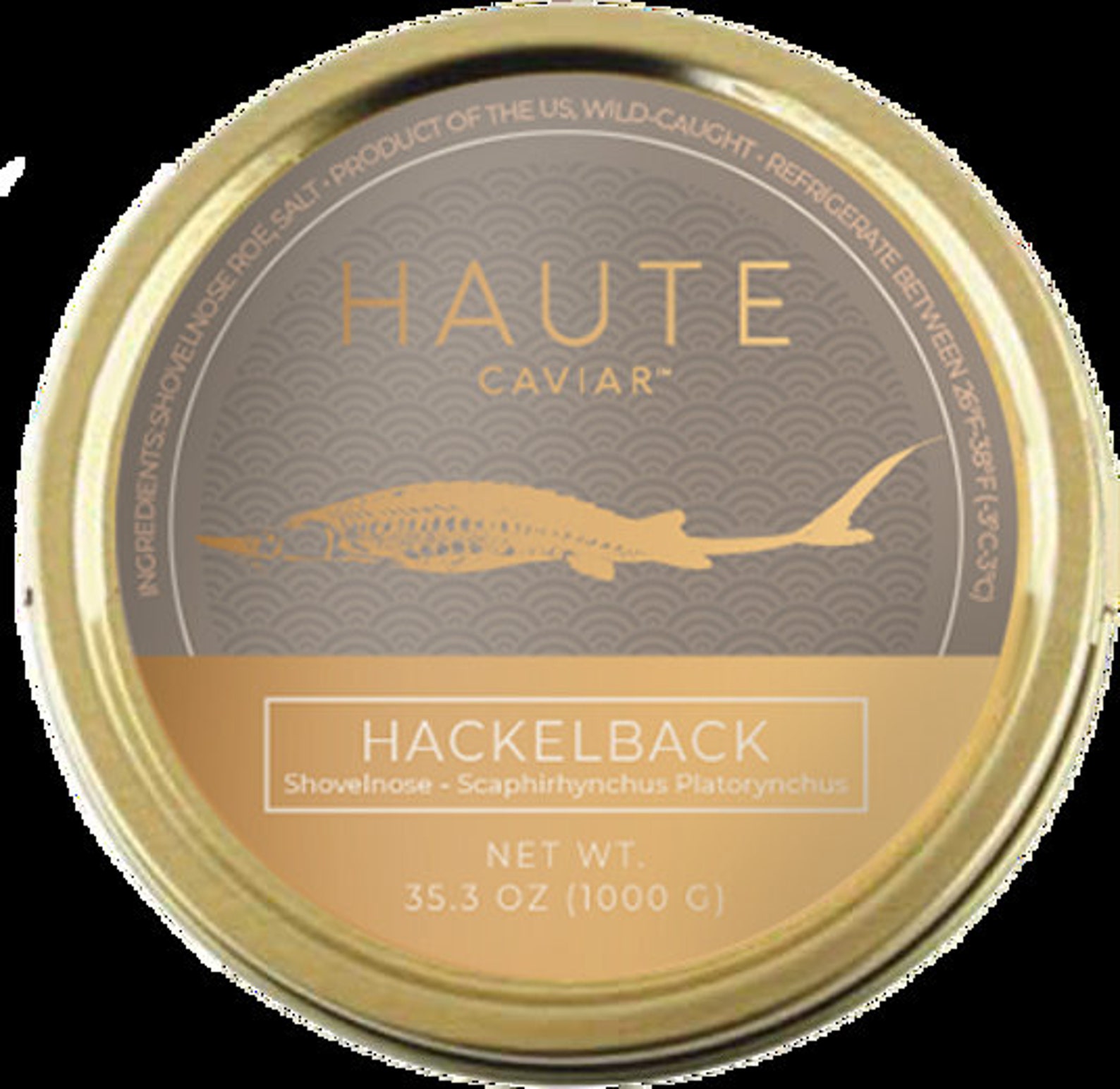 Hackleback Caviar 35.3 OZ 1000G Etsy
