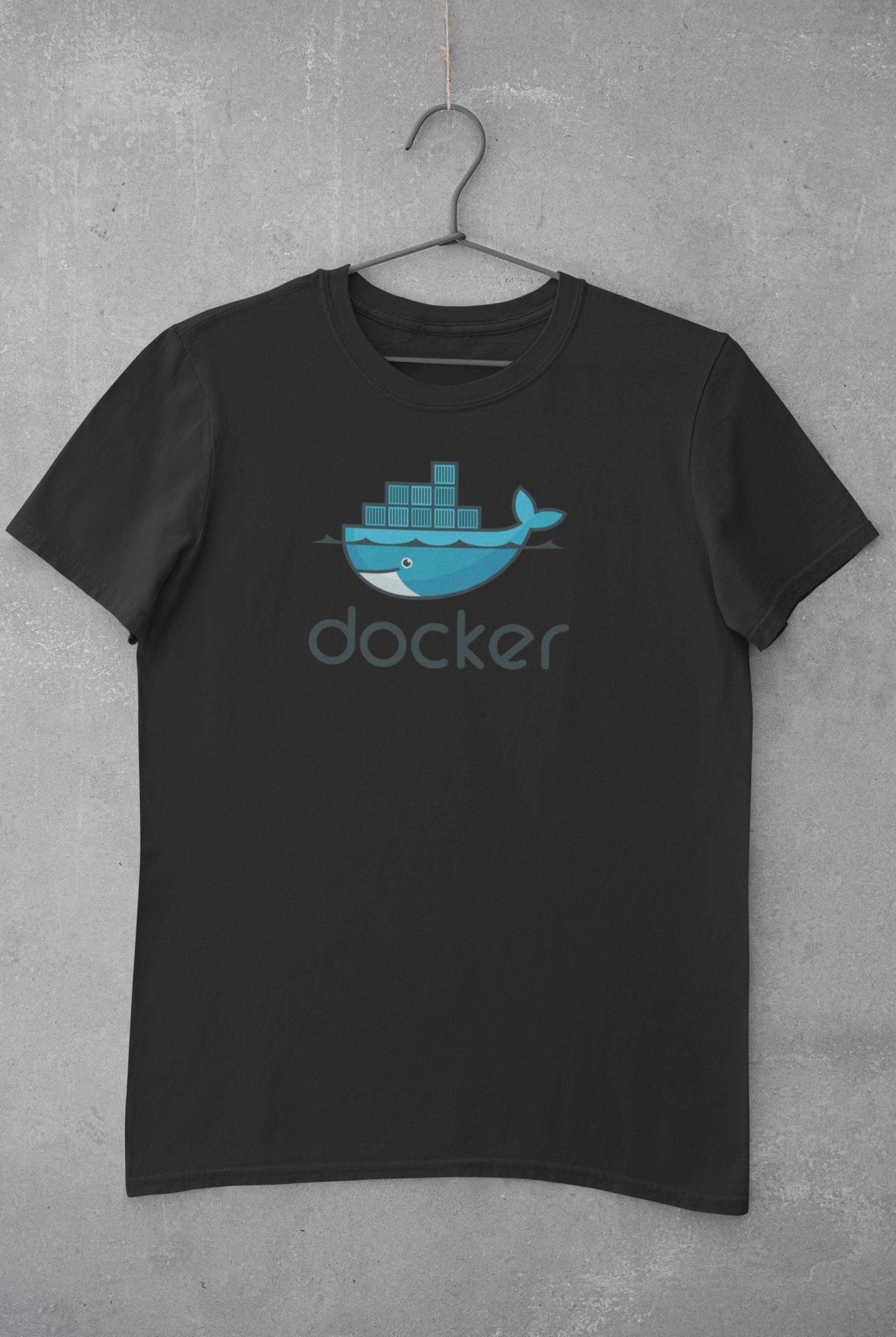 Docker Logo T Shirt Celebrating Docker Development and DevOps