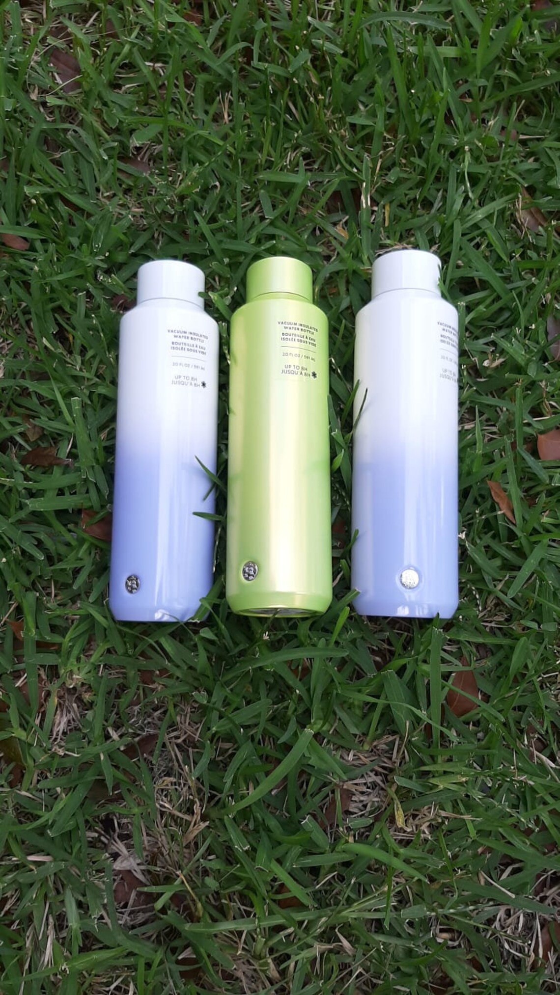 Starbucks Vacuum Insulated water bottle 20 Oz white blue Etsy