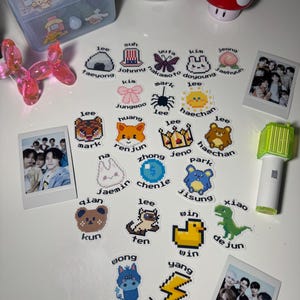 NCT Pixel Inspired Vinyl Stickers