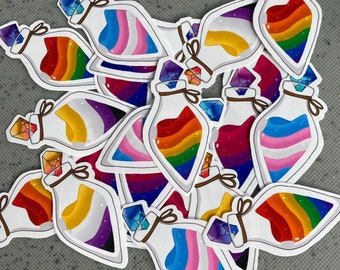 LGBT Pride Potion Bottle Sticker