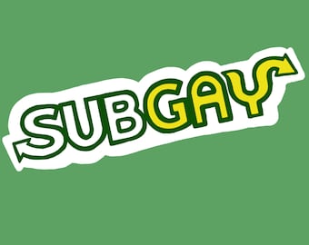 SubGay Glossy Waterproof Sticker
