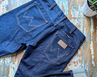 Rare Wranglers Icons Selvedge Jeans Straight Cut Size 32/32