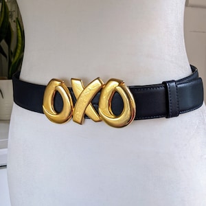Iconic Vintage 80&#39;s Paloma Picasso OXO Belt, Vintage 80&#39;s Designer Belt