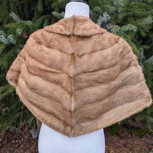 Vintage 50&#39;s Honey Mink Fur Stole