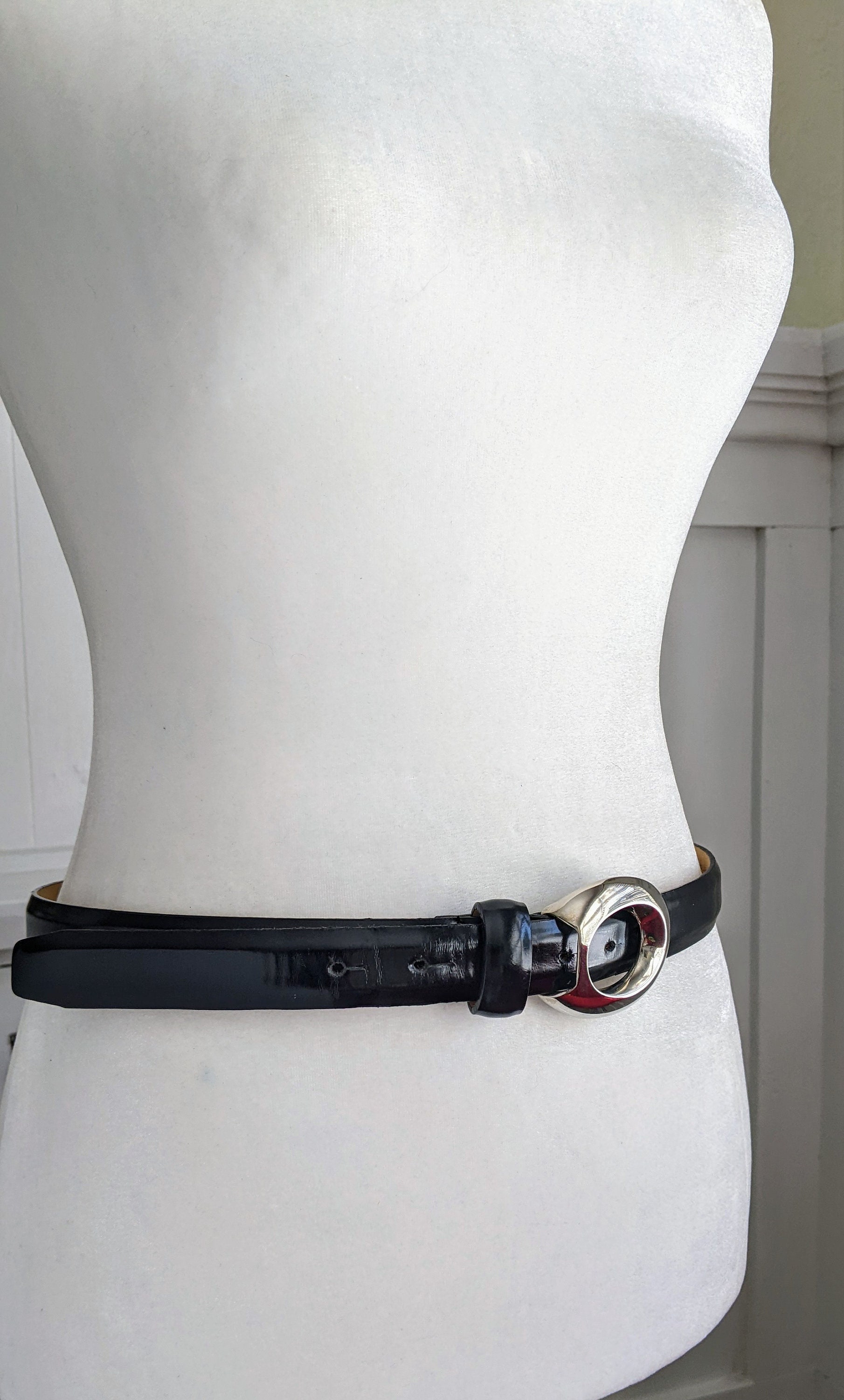 Streets Ahead Santa Monica Vintage Belt Vintage Streets Ahead Santa Monica Black & Silver Belt - Etsy main image 3