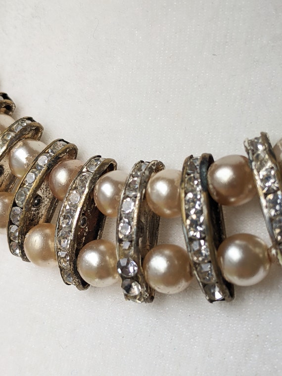 Opulent 40's Vintage Pearl Necklace, Luxury Vinta… - image 6