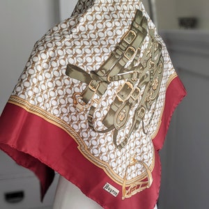 Foulard en soie Asprey et mors vintage