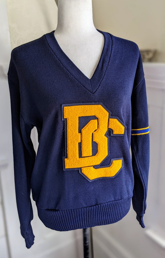 Vintage Letterman Sweater, Vintage Varsity Jumper… - image 2