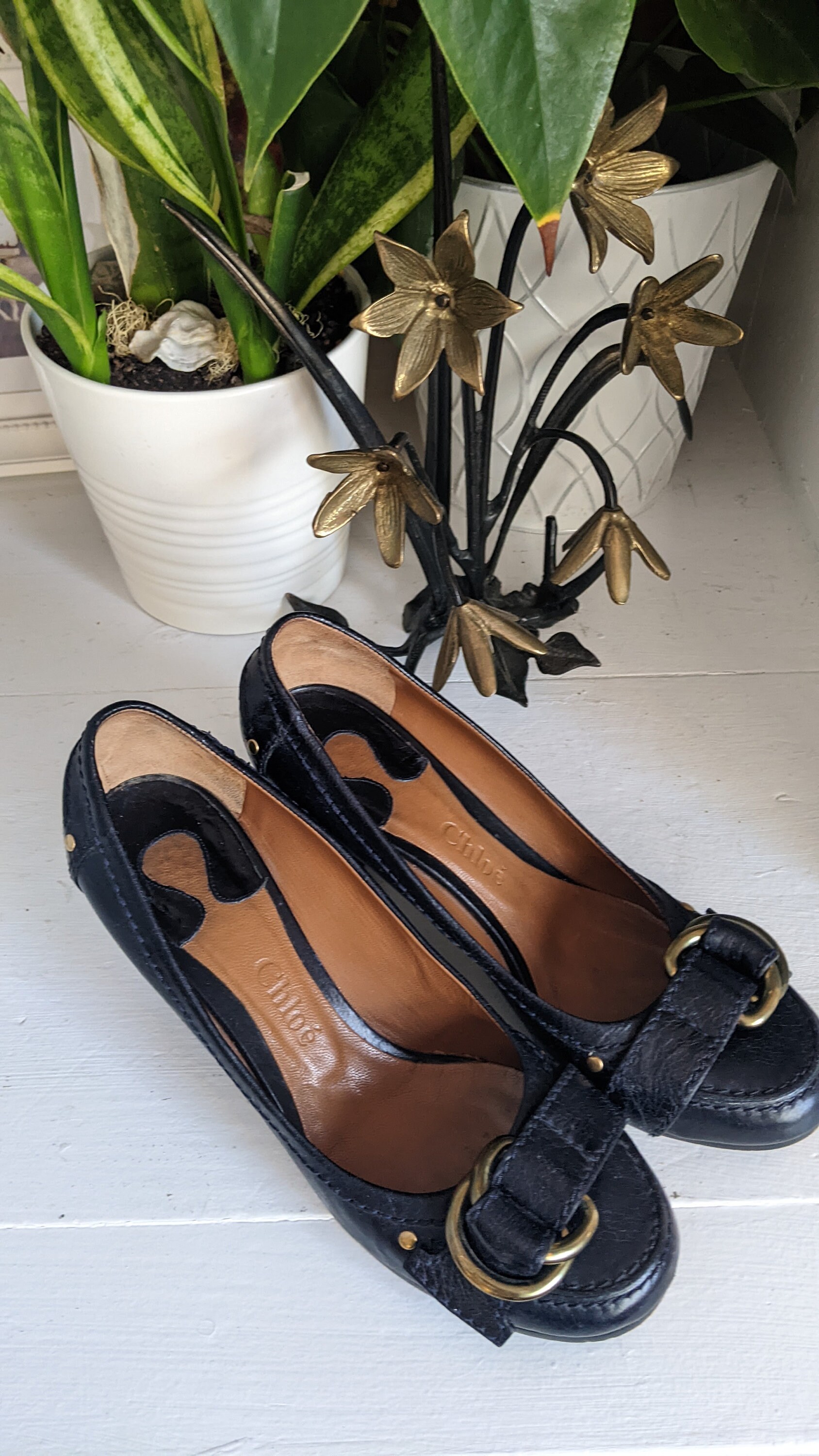 navy blue block heel pumps