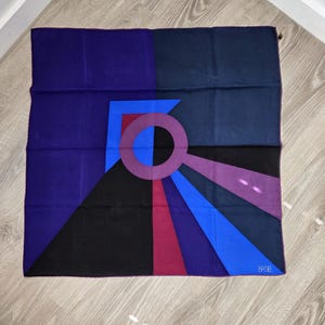 Vintage XL Designer Silk Scarf