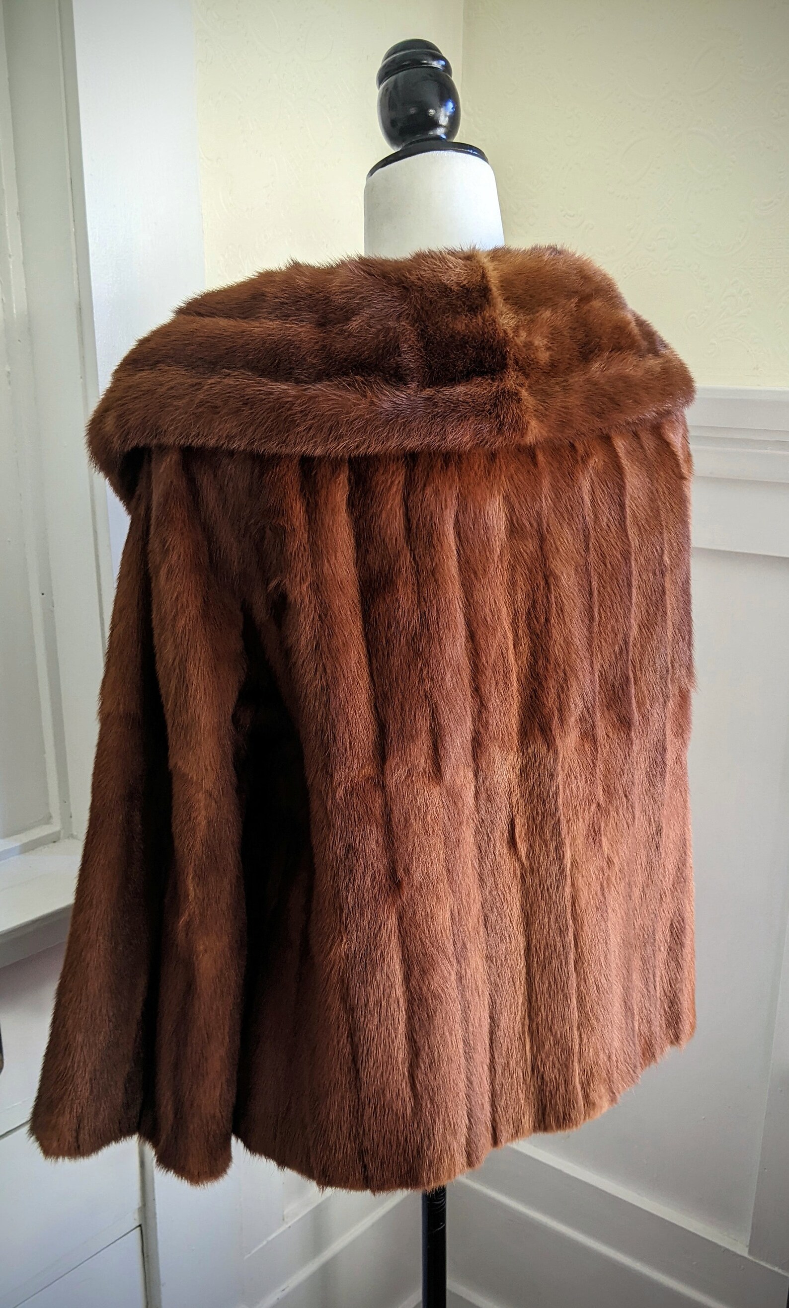 Vintage Mid Century Chestnut Mink Jacket, Vintage 60's Red Mink Coat ...