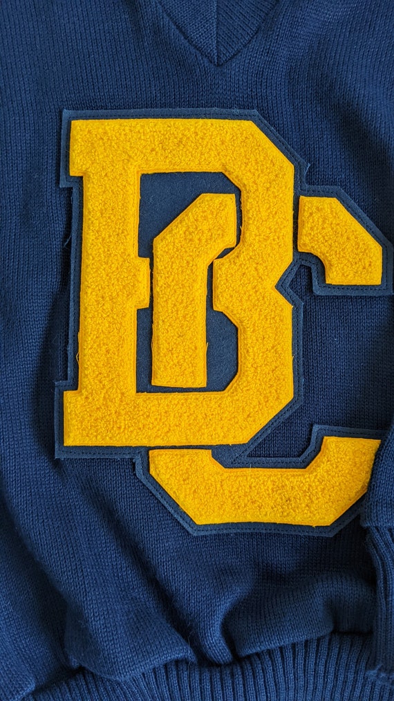 Vintage Letterman Sweater, Vintage Varsity Jumper… - image 3