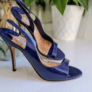 Vintage Manolo Blahnik Slingback Shoes Size 39