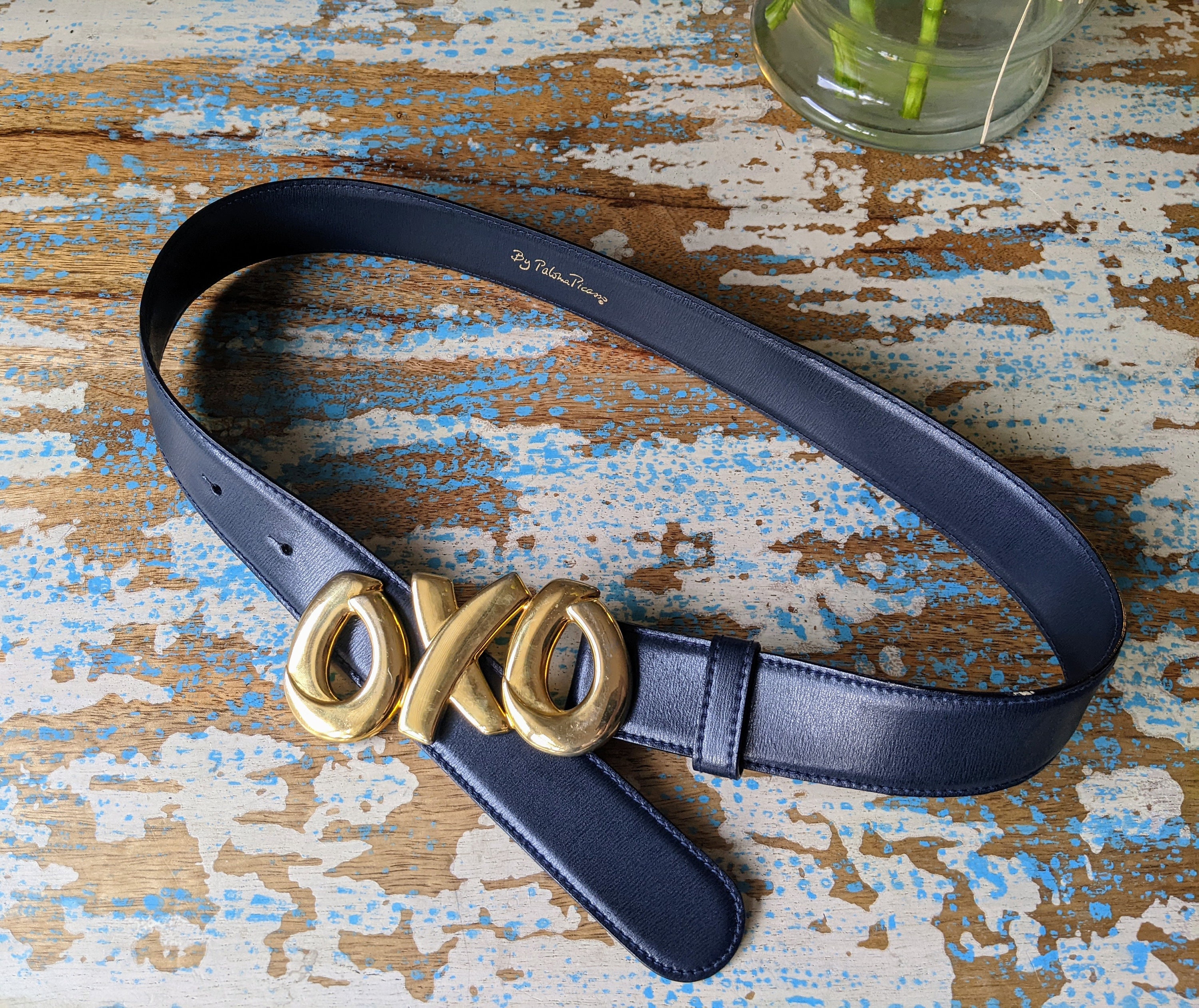 Iconic Vintage 80's Paloma Picasso OXO Belt, Vintage 80's