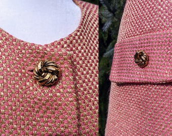 Vintage Dormeuil Luxury Silk Wool Brocade Suit Size S/M