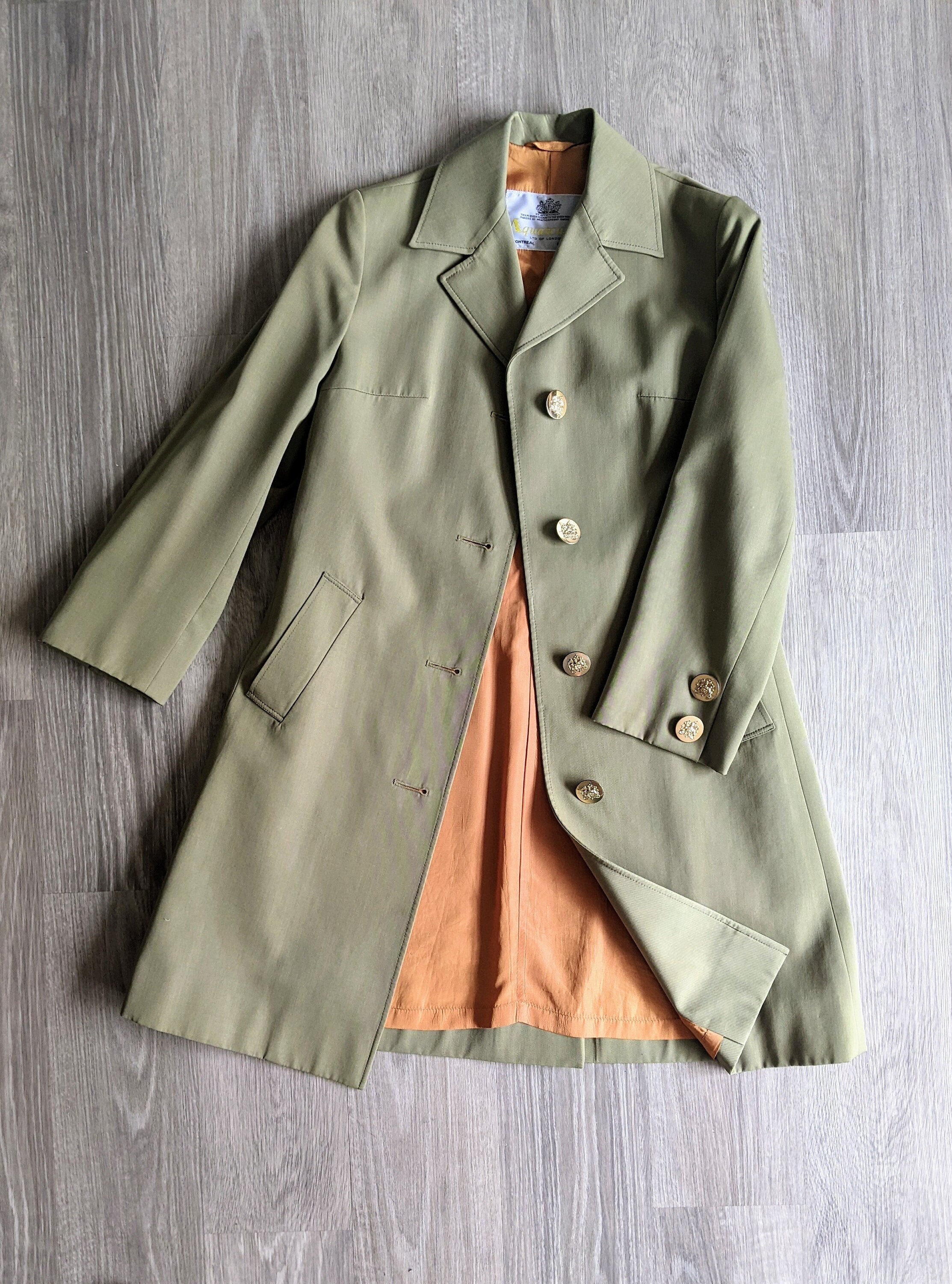 Vintage 70's / 80's Aquascutum Trench Coat Size S - Etsy Vintage 70's / 80's Aquascutum Trench Coat Size S - Etsy