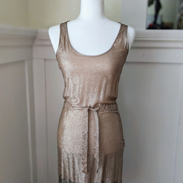 Tara Jarmon Gold Dress size 36 EUR