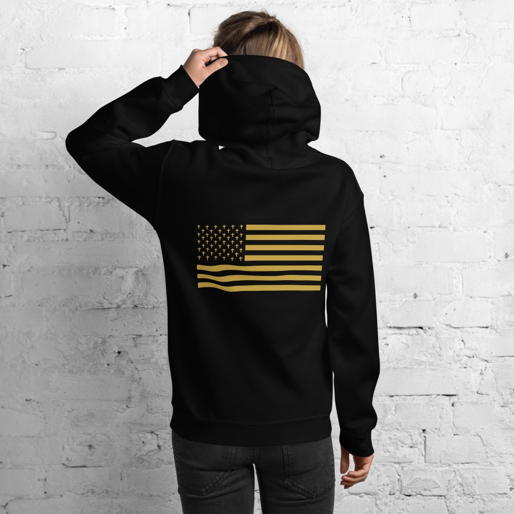 God One Nation Christian Hoodie With 50 Crosses Flag on Back - Etsy