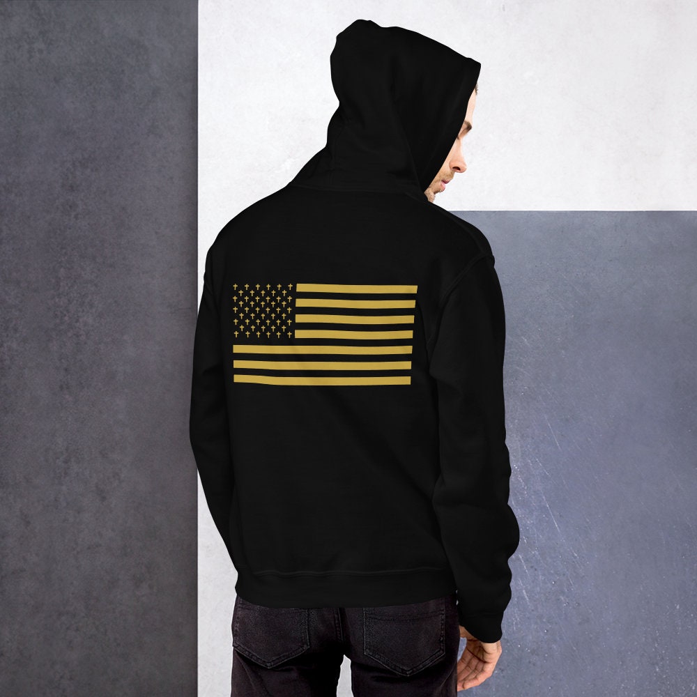 God One Nation Christian Hoodie With 50 Crosses Flag on Back - Etsy