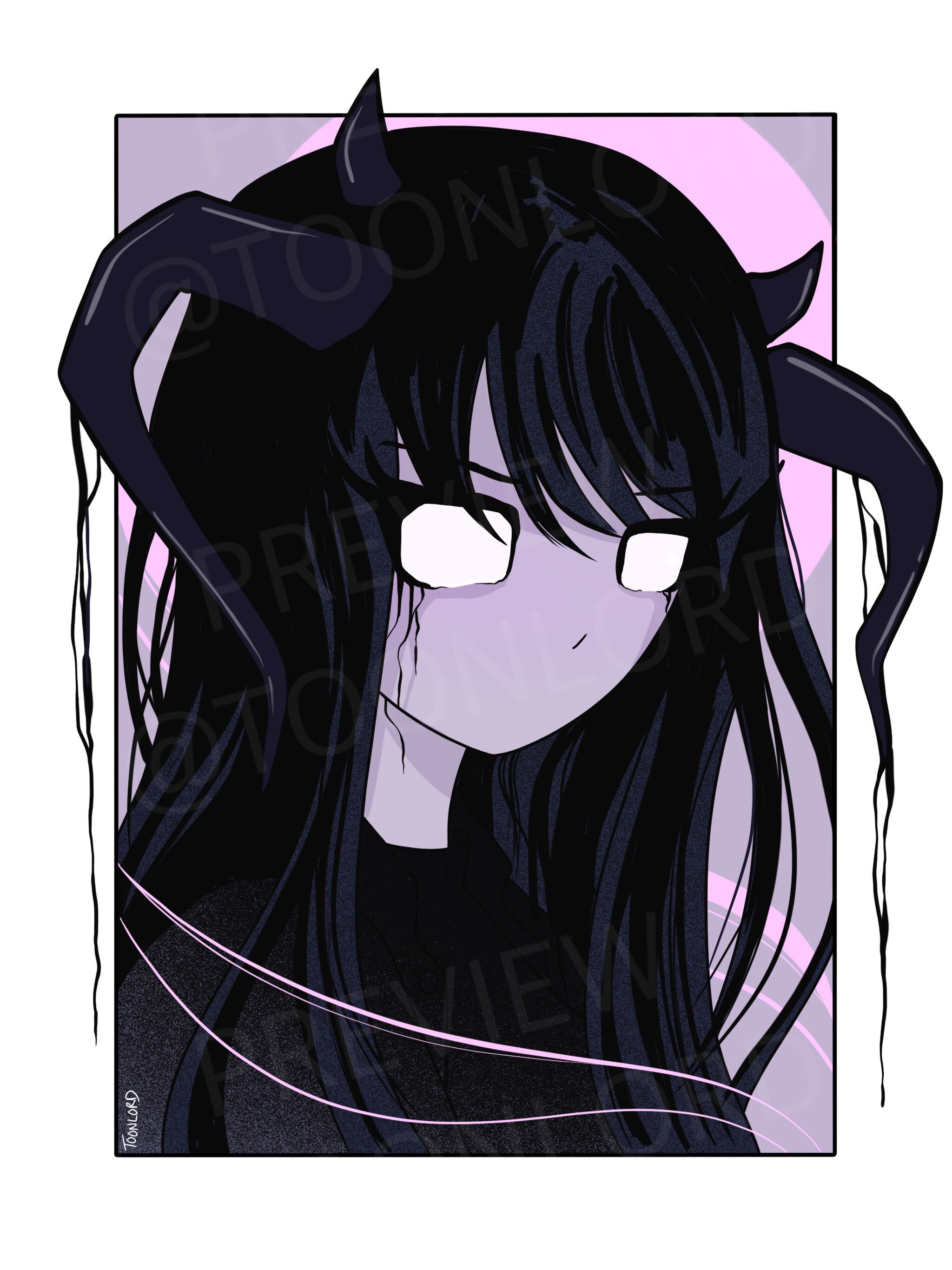 Dark anime girl