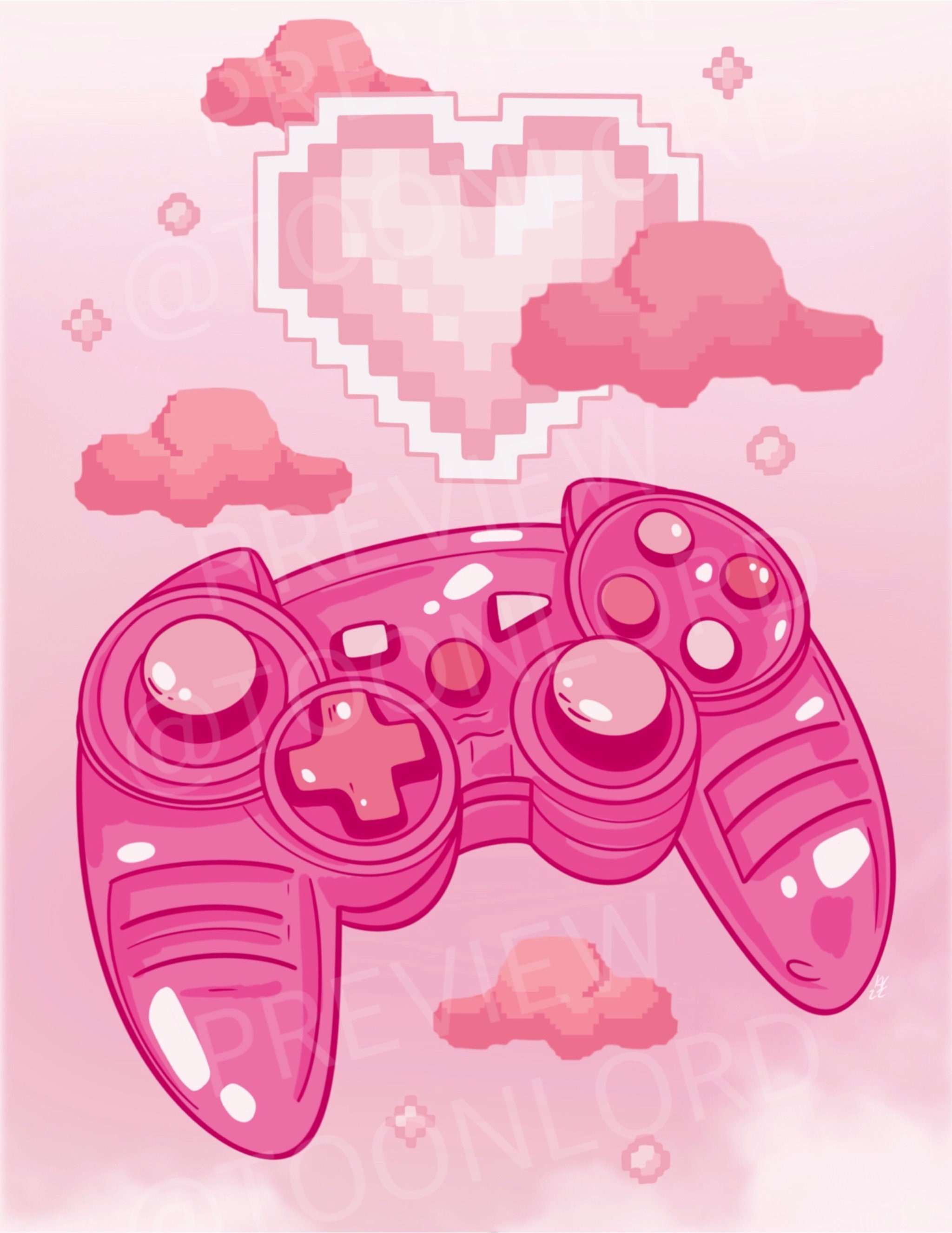 Cute Kawaii Joystick – a wall mural for every room – Photowall